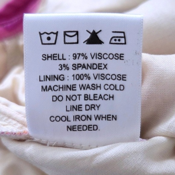 Mixed by Nasrin Magenta Floral Wide Leg Sleeveless Jumpsuit Pockets Sz XL - Picture 7 of 7